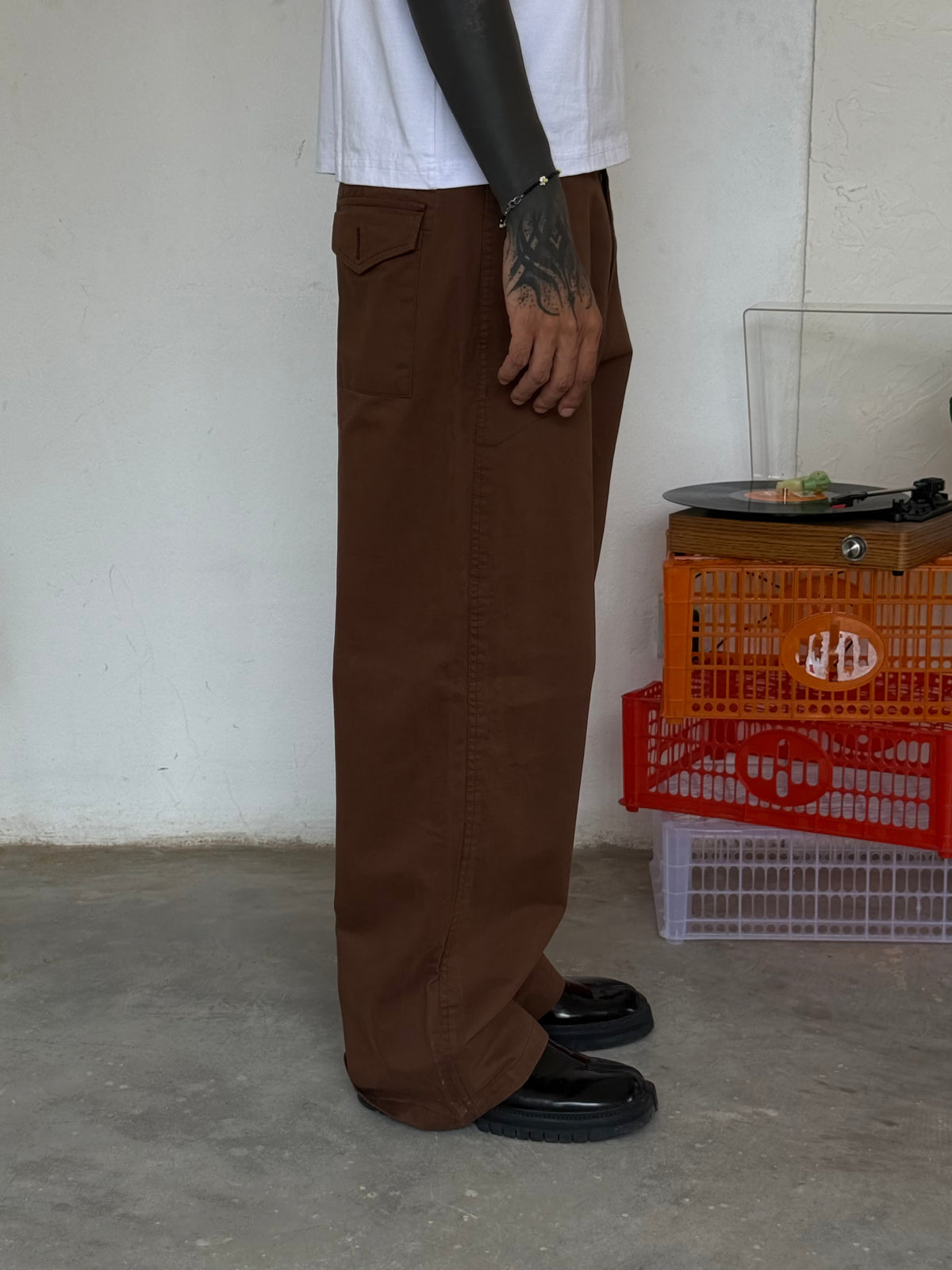 The Barrel Pant Brown