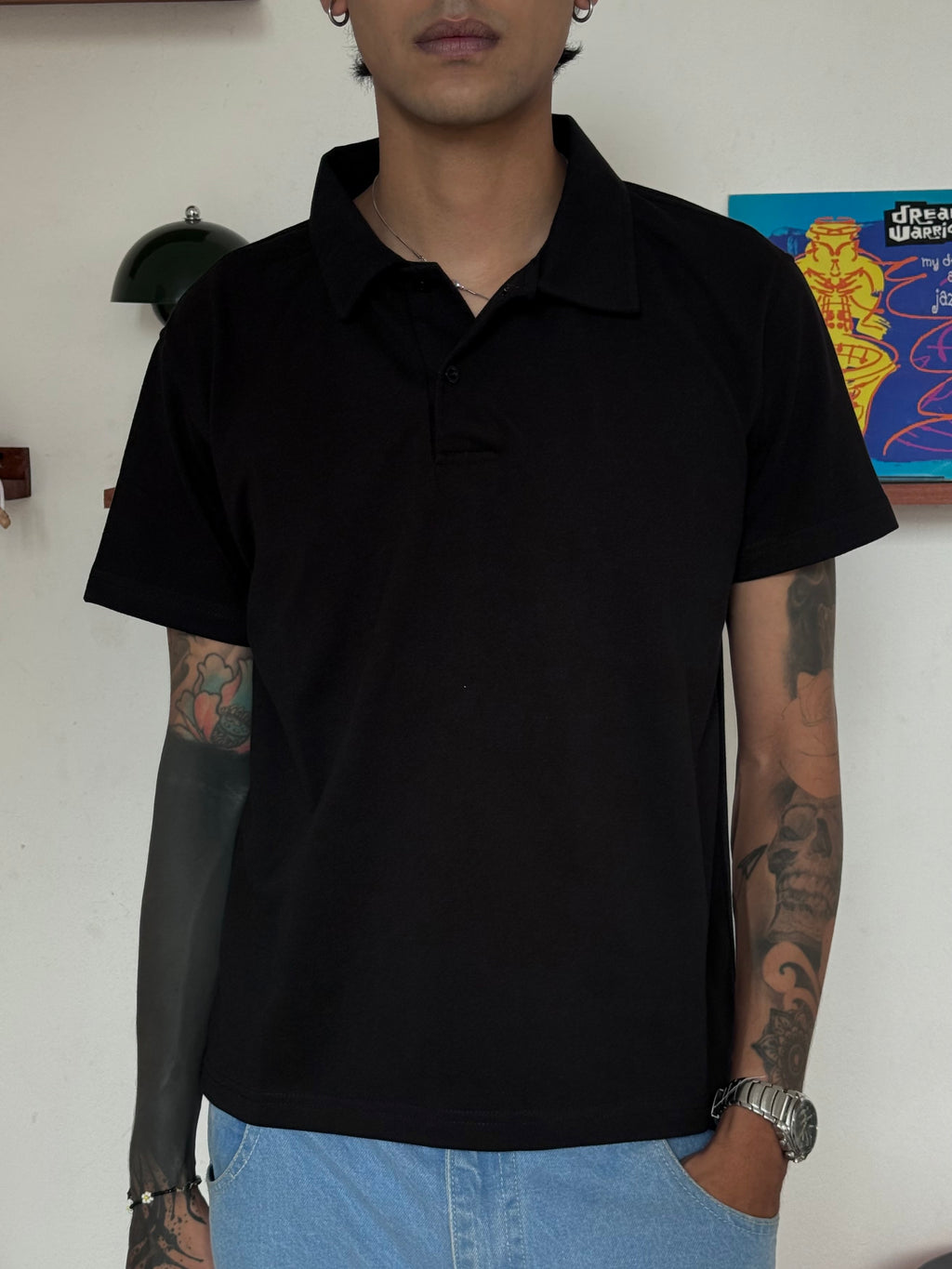 The Polo Tee Black