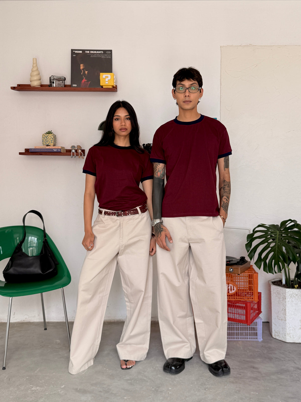 The Barrel Pant Beige