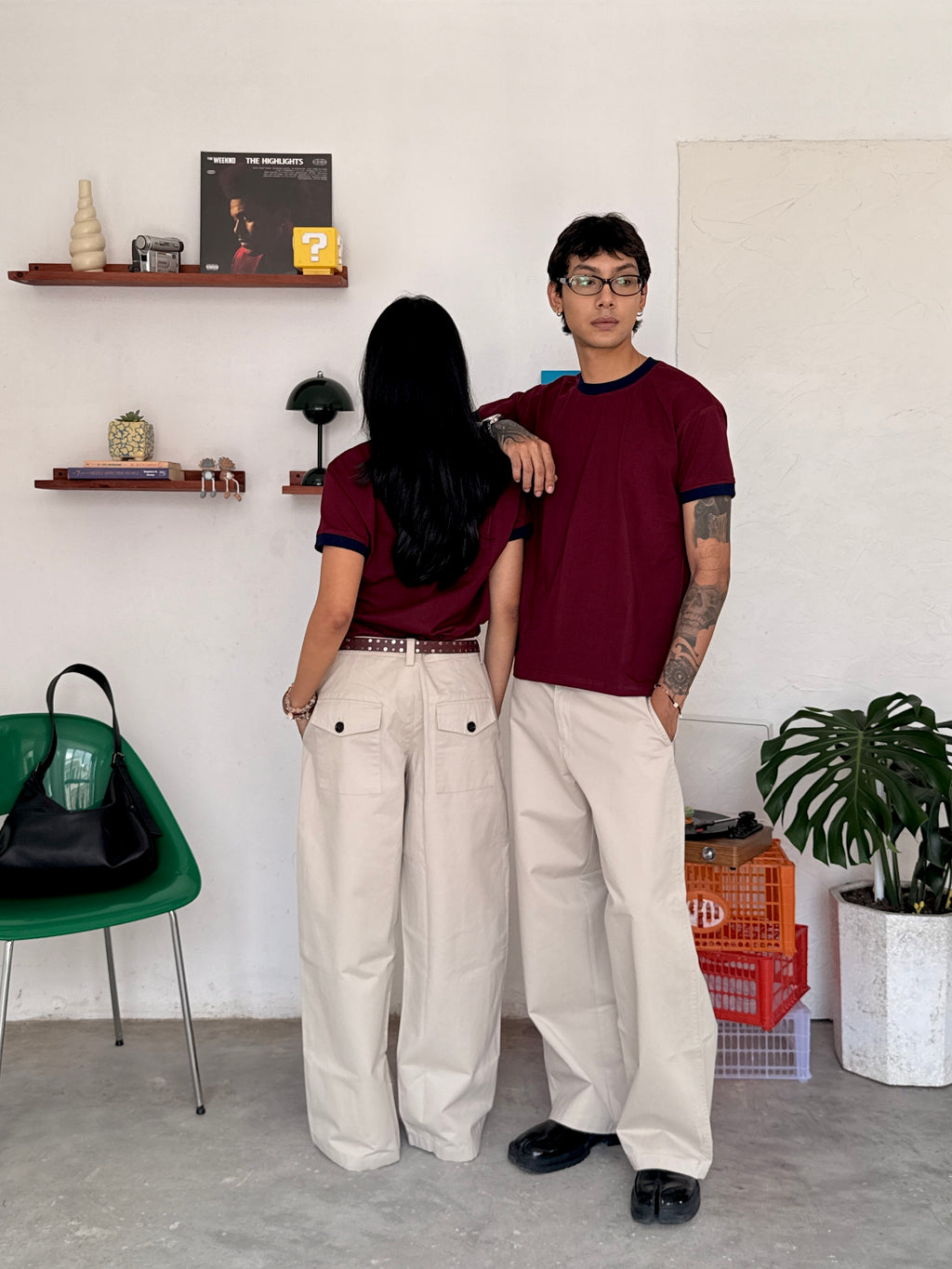 The Barrel Pant Beige