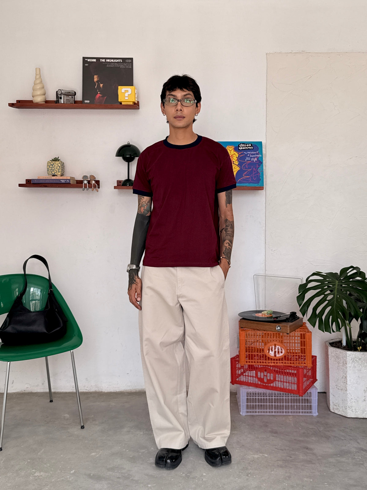 The Barrel Pant Beige