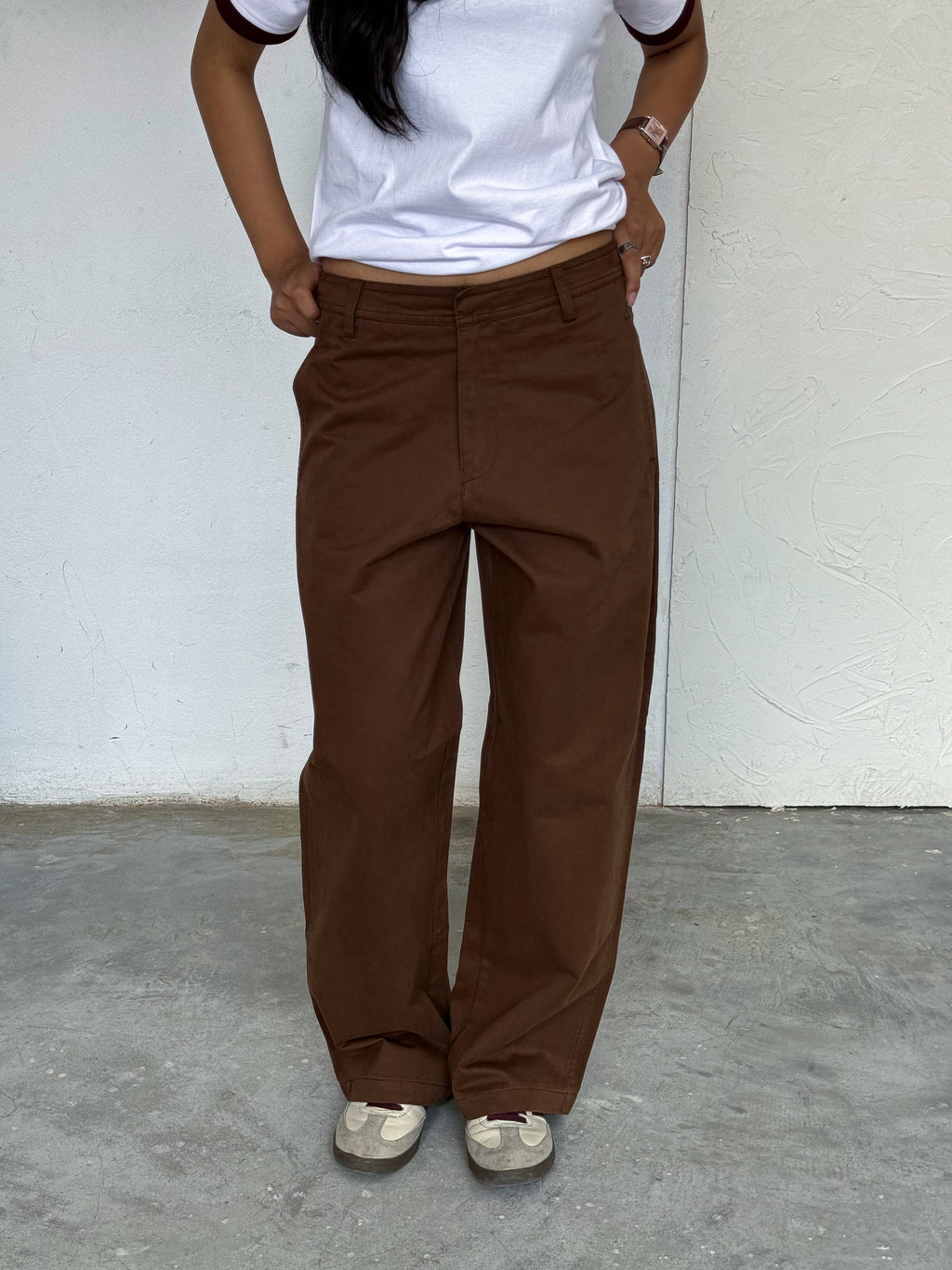 The Barrel Pant Brown