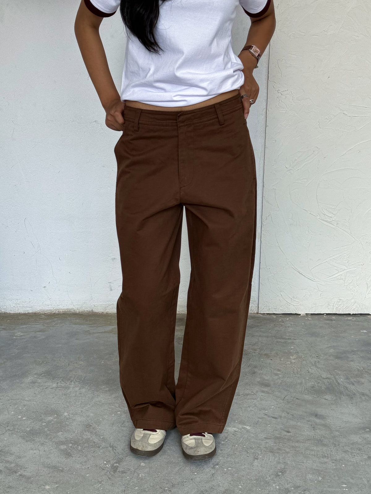 The Barrel Pant Brown