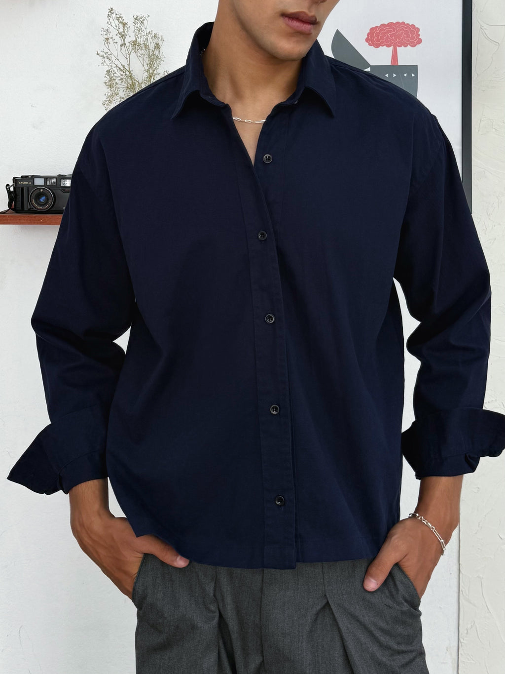 The William Shirt Navy Blue