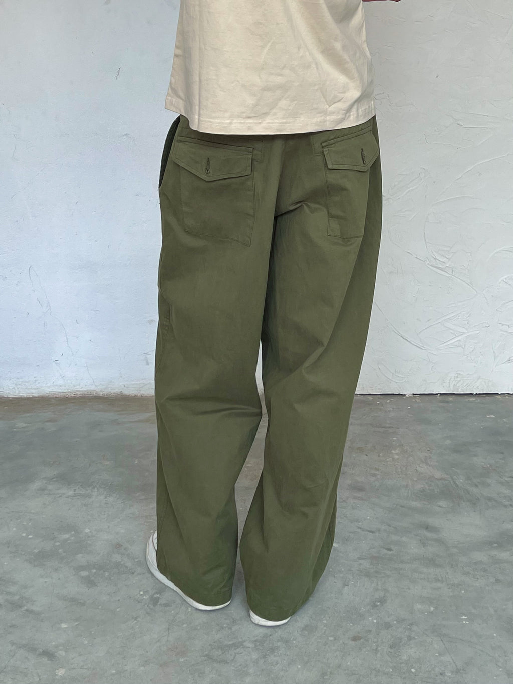 The Barrel Pant Green