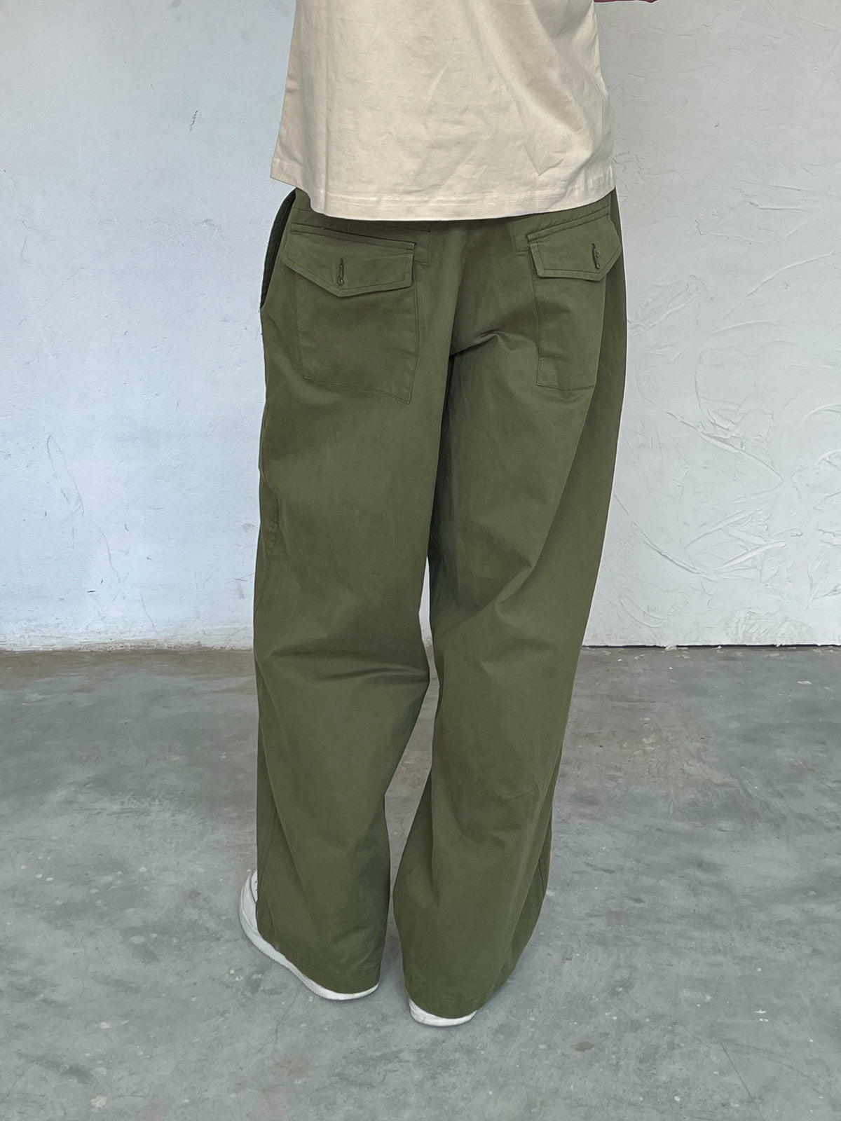 The Barrel Pant Green