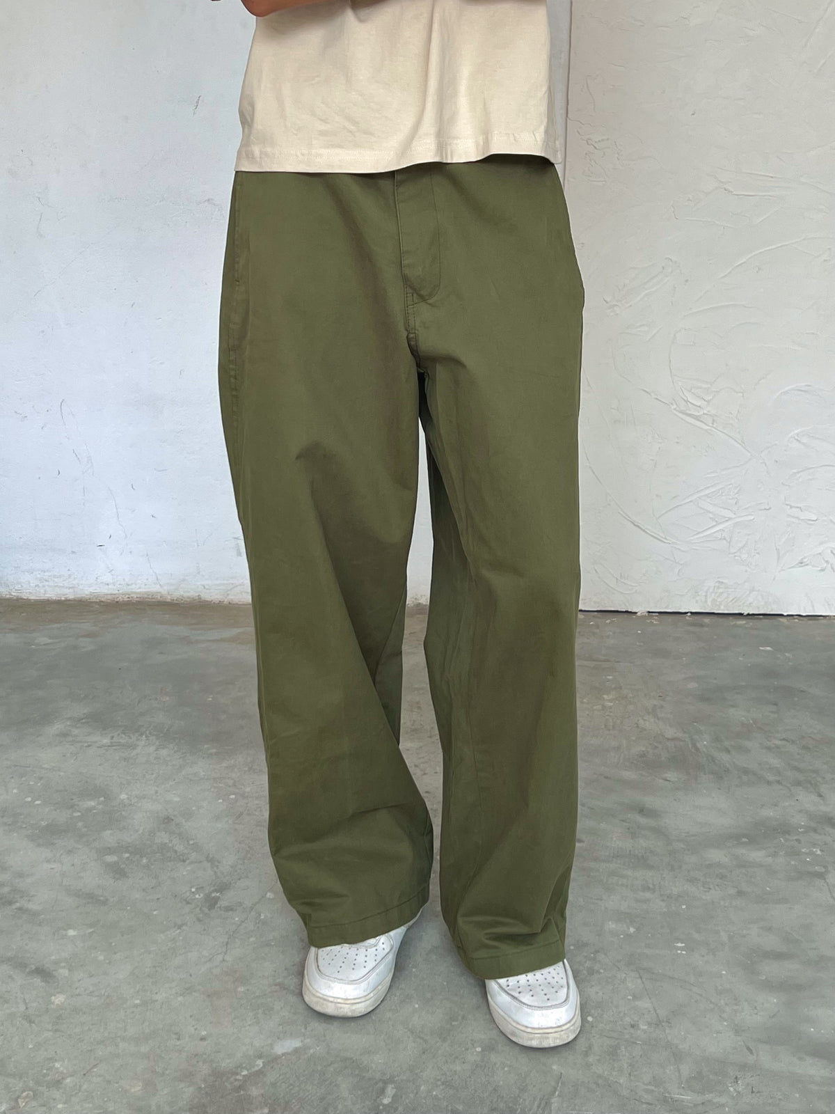 The Barrel Pant Green