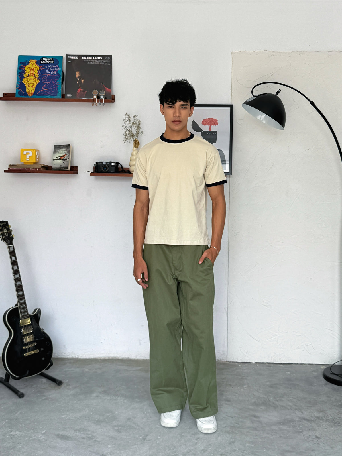 The Barrel Pant Green