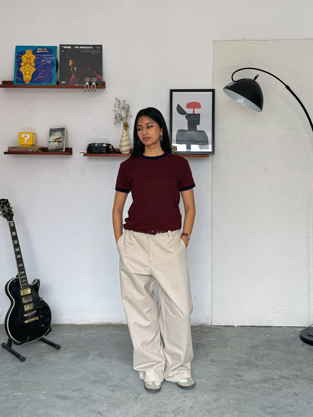 The Barrel Pant Beige