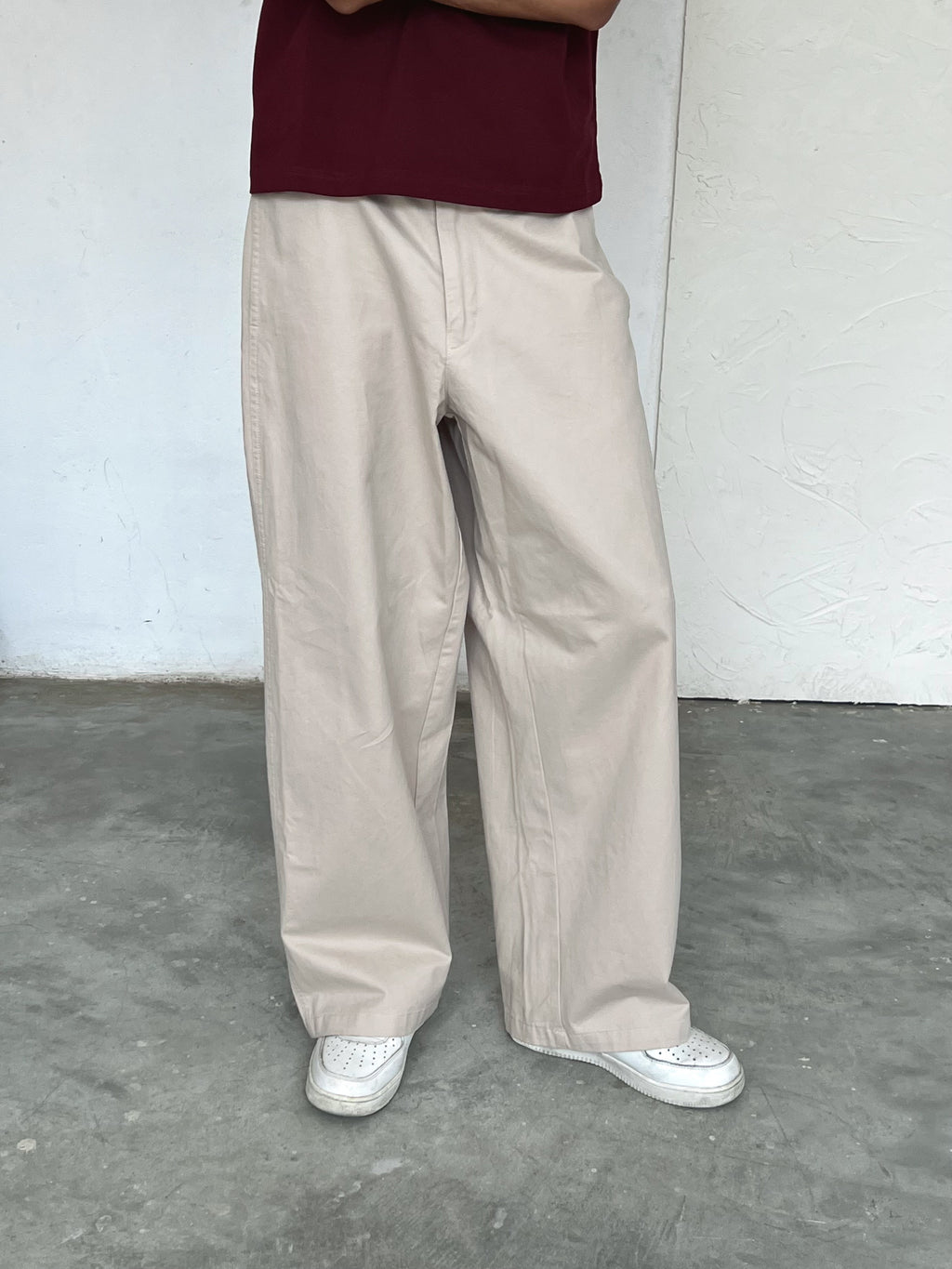 The Barrel Pant Beige