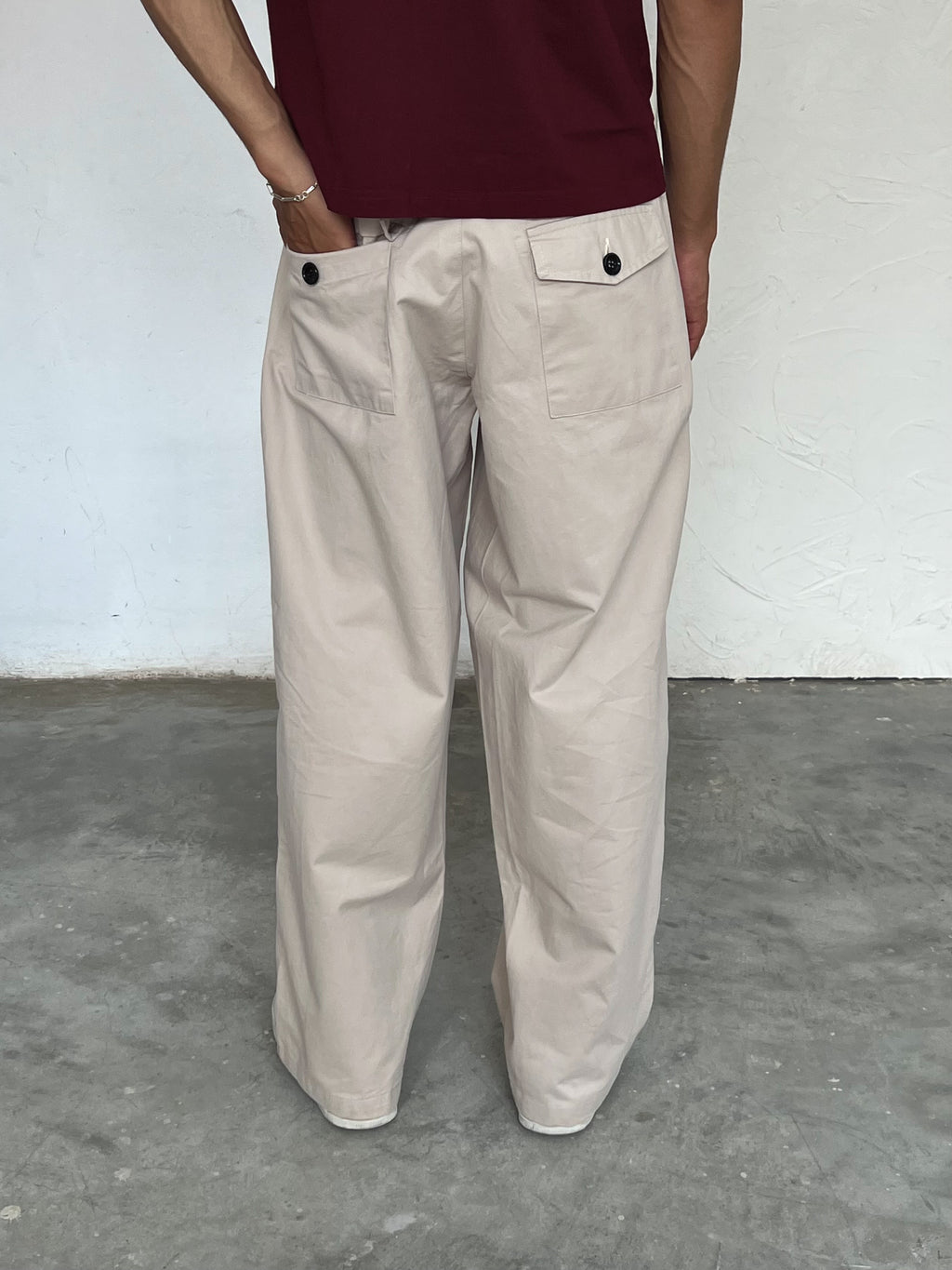 The Barrel Pant Beige