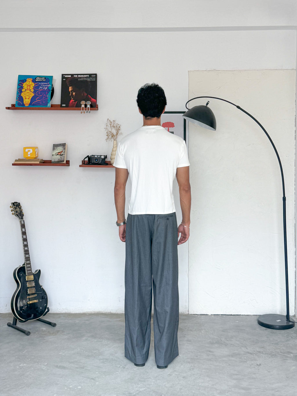 The Half Henley Tee White