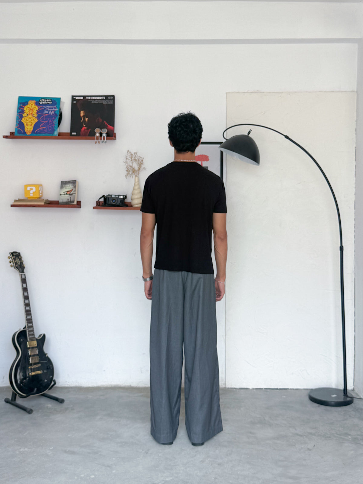 The Half Henley Tee Black