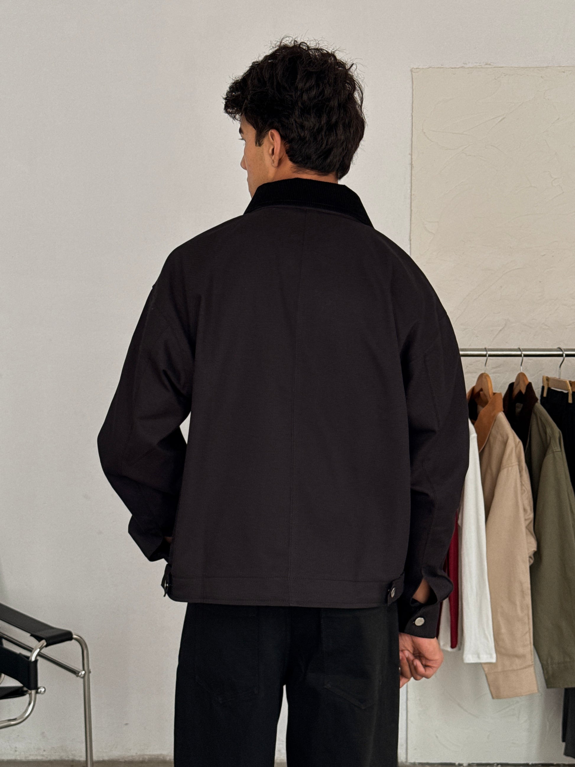 FRAMEWORK SATIN BLACK JACKET