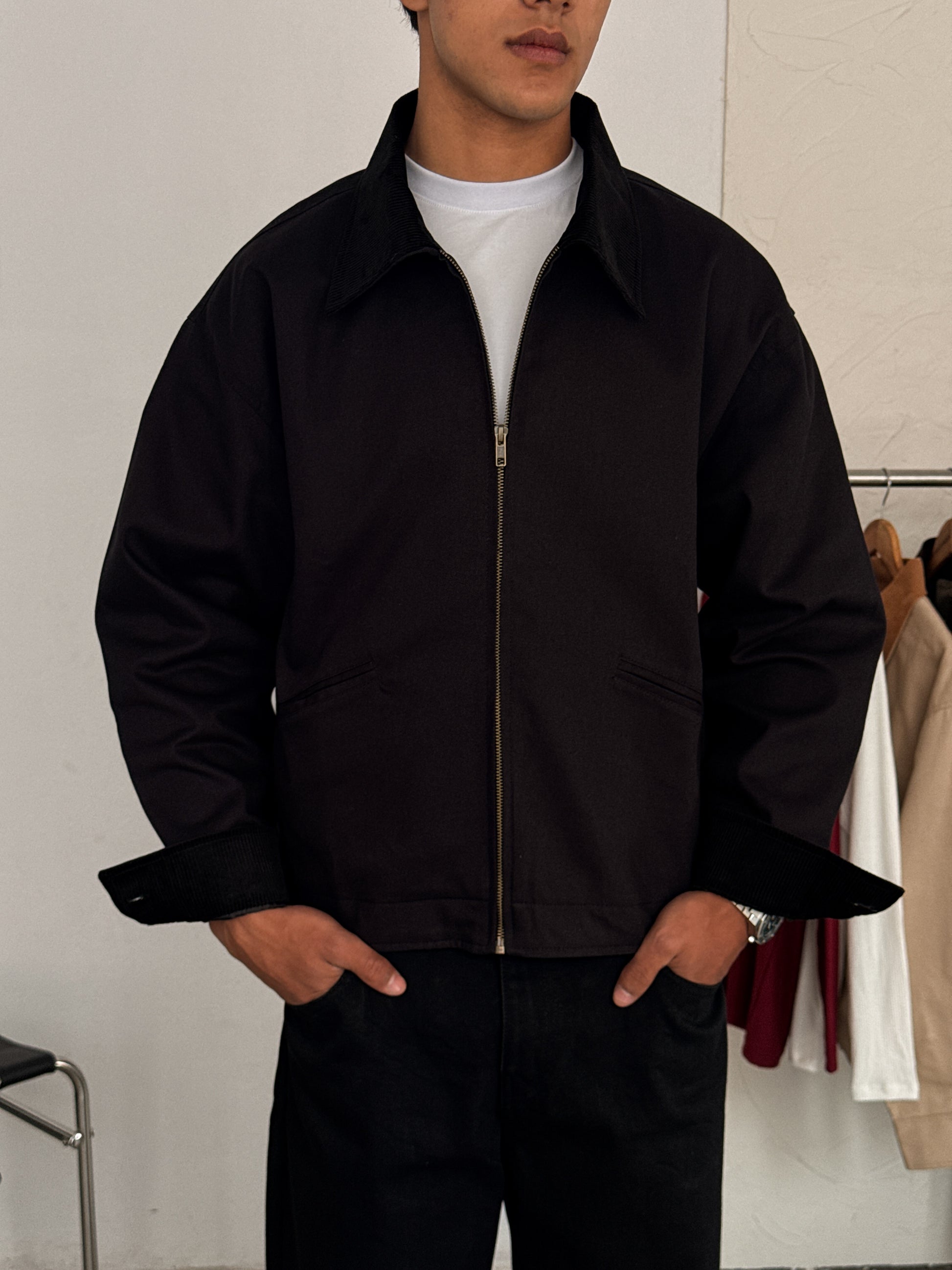 FRAMEWORK SATIN BLACK JACKET