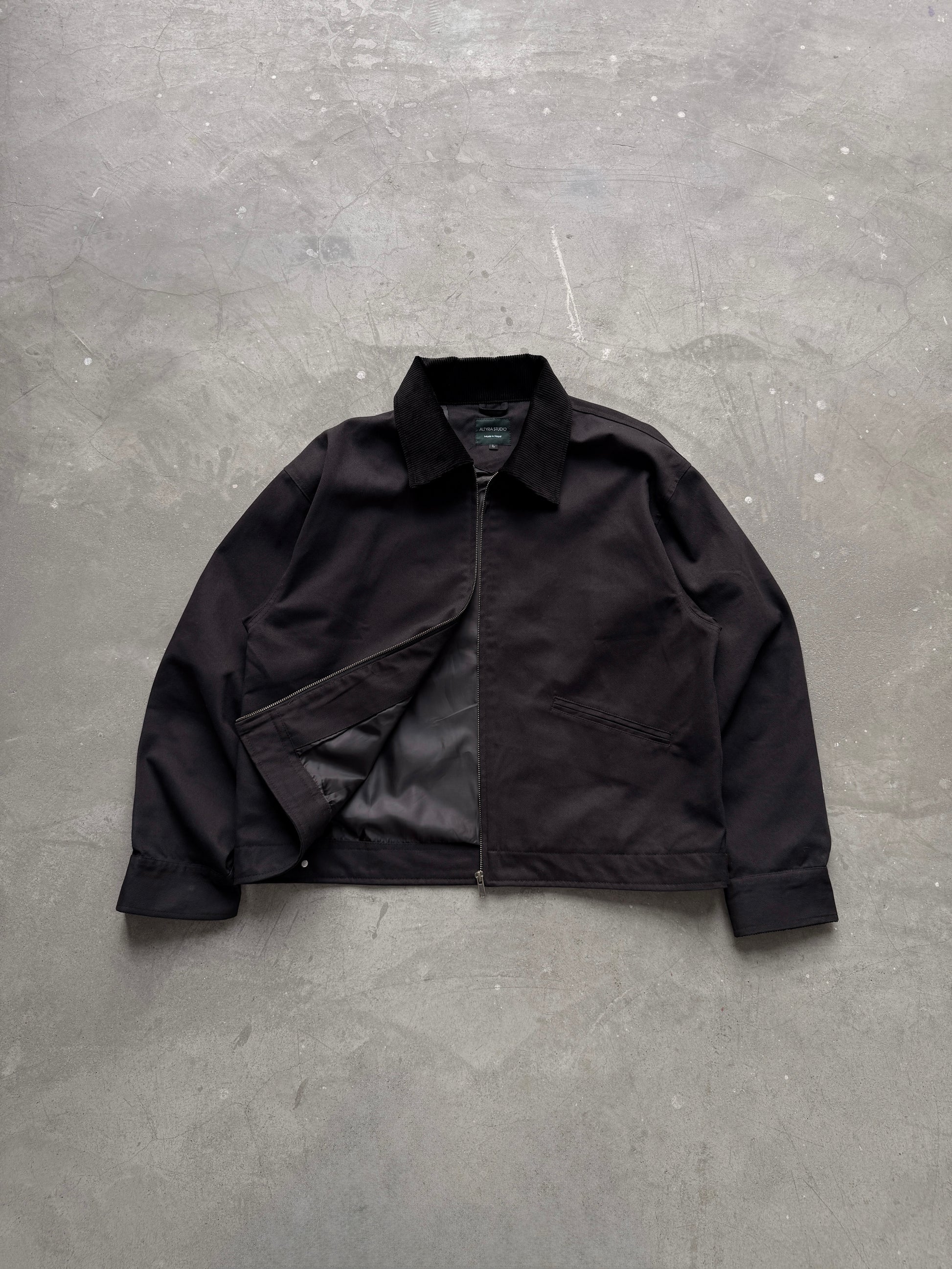 FRAMEWORK SATIN BLACK JACKET